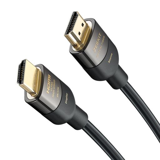 Zeskit 2.1 8K光ファイバー HDMIケーブル ウルトラハイスピード 20m【Ultra High Speed HDMI Cable認証品】4K120Hz 48Gbps 超高速 eARC Soundbar Ethernet Gaming｜タムタム 店
