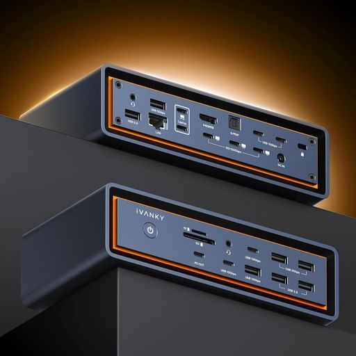 iVANKYFusionDockMax2Thunderbolt5と取り替えっこ性があります、23-インチ-1Tripleモニタードッキングステーション、120GbpsドックforMacBookM1/M2/M3/M4
