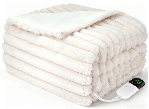 楽天市場】Keenstone電気毛布敷き掛け兼用厚手190x130cmふわふわ【表面