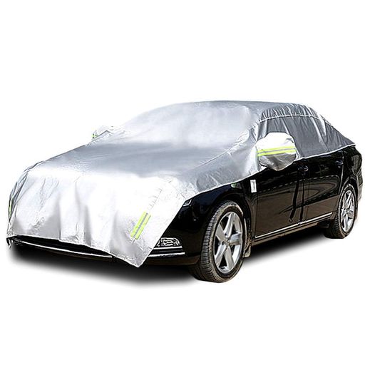 Konnfeir車カバーハーフカーカバーボディーカバー自動車カバー車体カバーハーフカバー防水防塵UVカットハーフ車カバー210Dオックスフォード生地(セダン対応)