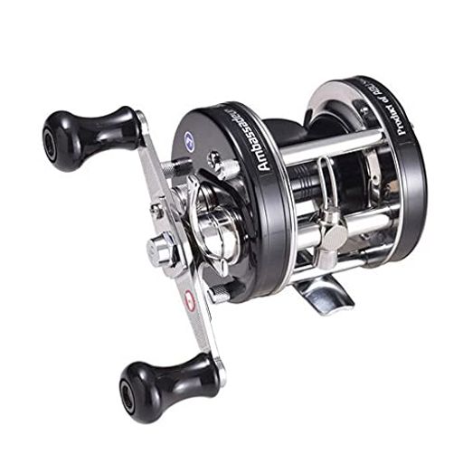 AbuGarcia(アブガルシア)アンバサダー(Ambassadeur)5601CAファクトリーチューンブラック左巻きクラッチタイプダブルハンドルバスライギョナマズトップウォーター丸形リール