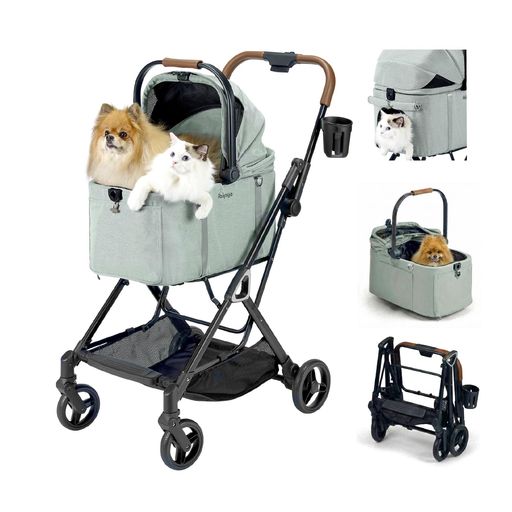 【ワンタッチ折りたたみ】ibiyayaFS2511分け隔てる型愛玩動物手押し車3WAY小型犬多頭猫15kg耐荷重通気窓両面くい違い折りたたみパウダーコンパクト自主独往納めるメッシュ軽さアルミフレームゴムタイヤEN1888標準尺度納めるほっつき歩く…