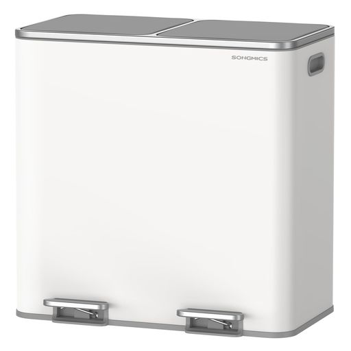 楽天市場】SONGMICSゴミ箱2分別20L+30L幅29cm観音開きペダル式スリム