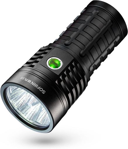 Sofirn Q8 Plus 懐中電灯 強力 最強 高輝度ライト 16000ルーメン 明るい フラッシュライト Type-C USB充電式 超強力 6個 LED 照射距離554M Anduril2システム 無段階調光 キャンプ アウトドア 捜査 防災|タムタム 店