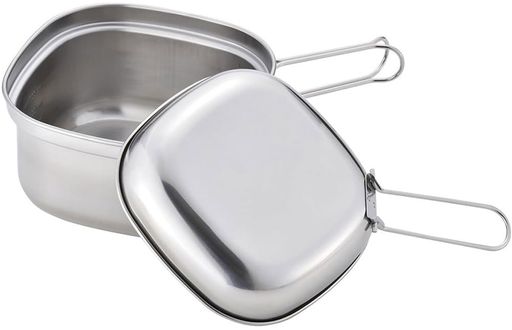 KOGU考具OUTDOOR片手鍋四角い鍋【日本製】IH・ガス火対応ハンドル折りたたみ式目盛り付きフタ付き角で注げるラーメン角型コンパクトクッカーアウトドアキャンプ燕三条44940プレゼント誕生…