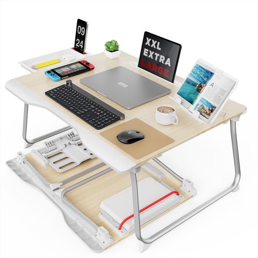 SAIJI ラップデスク 折りたたみテーブル ベッドテーブル ノートパソコンデスク ミニテーブル ちゃぶ台 机 ローテーブル 腕 保護 多機能 軽量 勉強 食事 在宅勤務 一人暮らし G6 3.1kg 40kg荷重 &hellip;｜タムタム 店