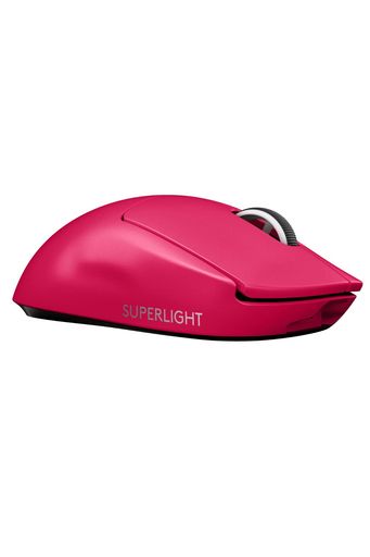 Logicool G PRO X SUPERLIGHT 無線電話 ゲーミングマウス G-PPD-003WL-MG 軽さ 63g未満 LIGHTSPEED HERO 25K検知器 POWERPLAY 無線電話 申し受ける 相応う ゲーミング 二十日鼠 マゼンタ