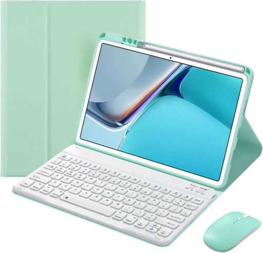 マウス付きiPadAir11インチ(M2)第6世代キーボードケースiPadAir第5世代第4世代Pro112022キーボード付きカバー超薄軽量分離式マグネット球状くぼみiPadAirカバーミント