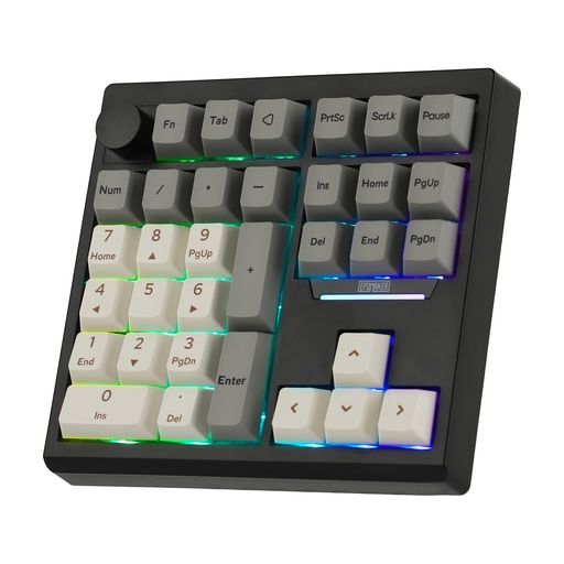 EPOMAKERTH33VIAワイヤレスメカニカルテンキーBT/2.4GHz/USB有線熱っぽい取り換える相応うカスタム能力のあるRGBバックライトガスケットPBTキーキャップクリーミーキースイッチ積み上げる矢印手当たりノッブ付き添い人Windows