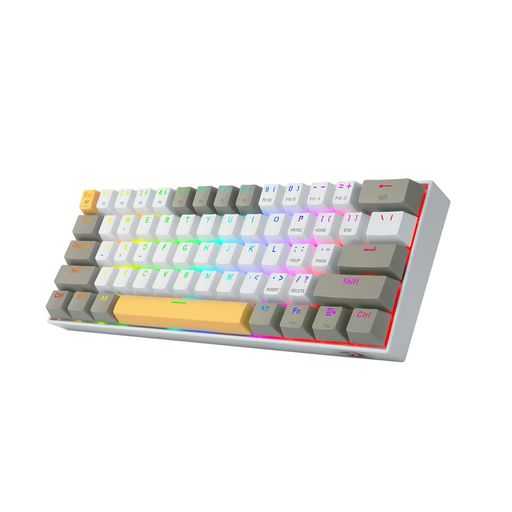 RedragonK530PROワイヤレスゲーミングキーボード茶軸60%テンキー受け答え英語割りつける(BT/2.4GHz/USB-C有線繋ぎ合わせる)熱っぽい切りかえる相応うRGBバックライトコンパクトWindows/Mac相応う