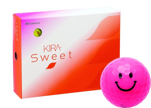 キャスコ(Kasco)ゴルフボールKIRASWEETキャラ1ダース(12個入り)ピンク