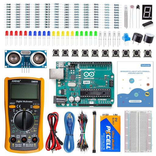 SunFounderビギナーズラボスターターキット-目あたらしいArduinoUnoR3REV3ゲーム盤付き添い人、マルチ米突、基本原則から適用業務までの25事業計画、HCSR-04 知育玩具・学習玩具-その他-おもちゃ
