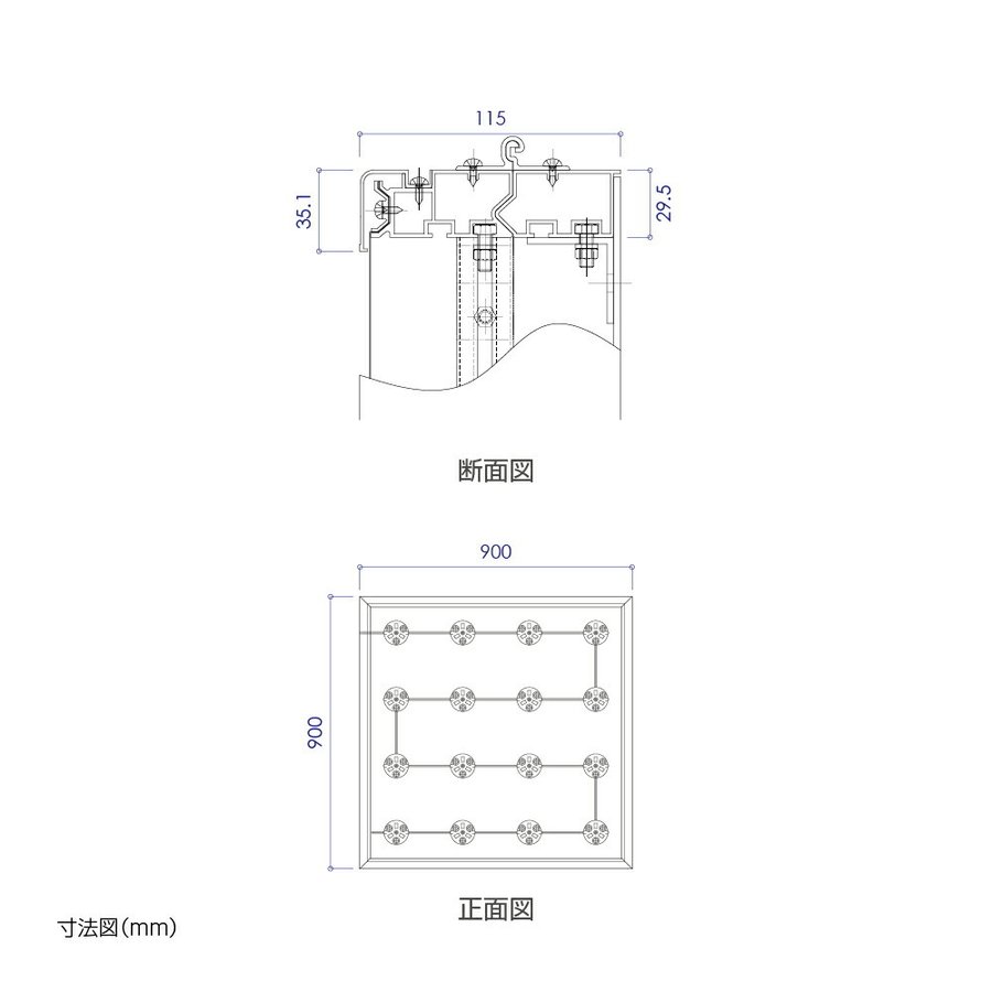 購買 看板 ledファサード 壁面看板 薄型内照式w1800mm×h900mm wd85