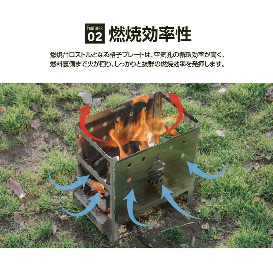 市場 最大800円OFFクーポン 日本製 BBQ Light 焚火台 薪 バーベキューコンロ アウトドア ソロ South キャンプ 焚き火台  コンパクト