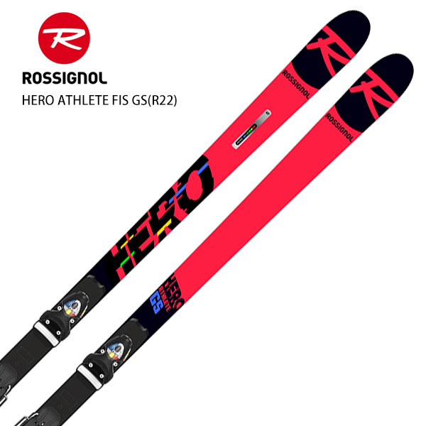 楽天市場】P10倍！〜28日23時59分まで スキー板 キッズ ジュニア ROSSIGNOL ロシニョール＜2022＞ HERO ATHLETE GS  PRO R21 PRO + NX 10 GW B73 BLACK ICON ビンディング セット 取付無料 21-22 旧モデル : スキー専門店  タナベスポーツ