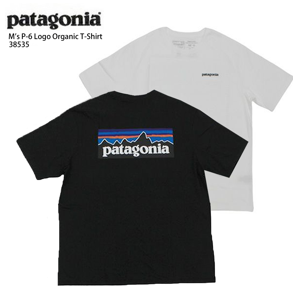 Patagonia パタゴニア Logo メンズ 22 M S T Shirt Tシャツ P 6 Organic