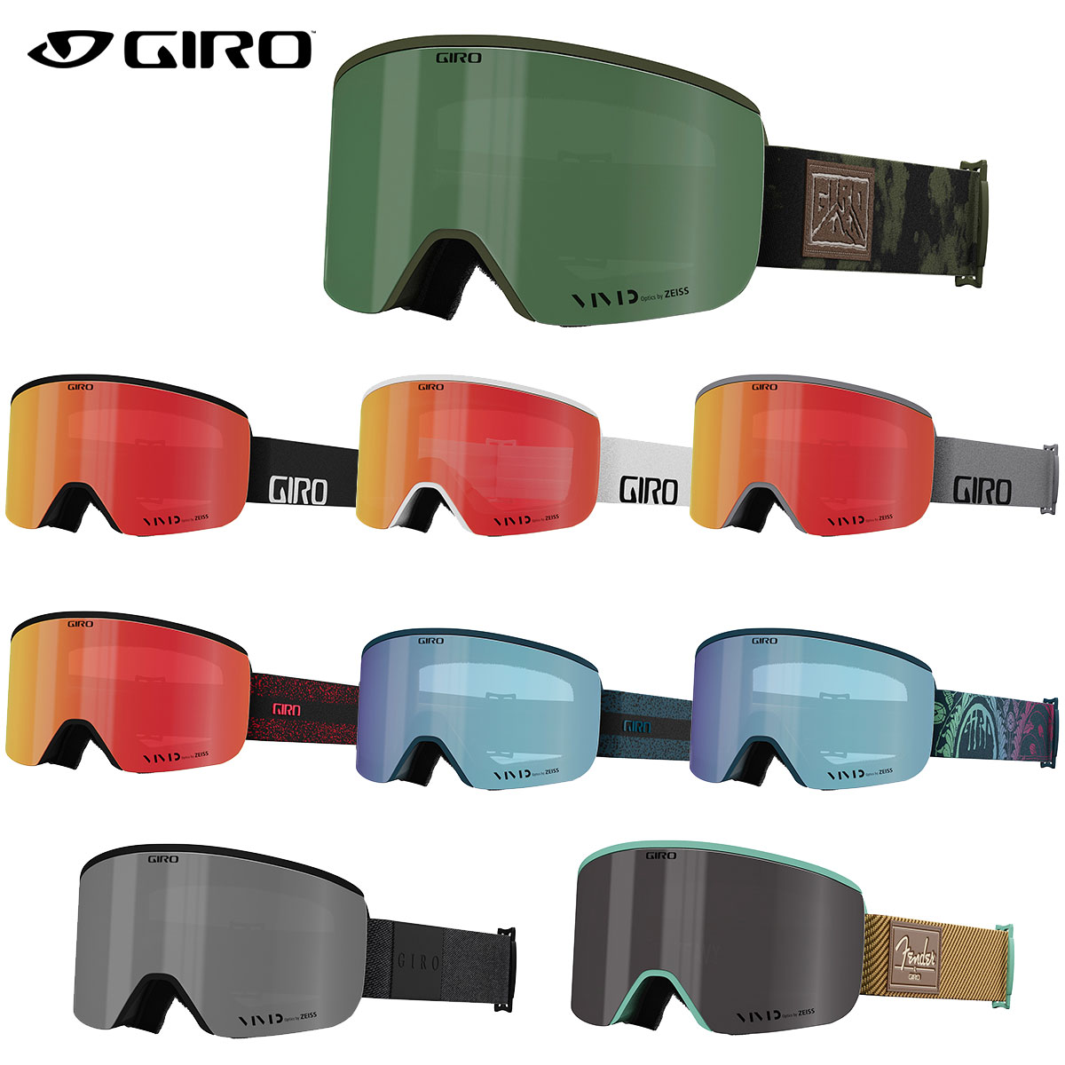 GIRO ジロ スキー ゴーグル＜2023＞AXIS アクシス 眼鏡・メガネ対応