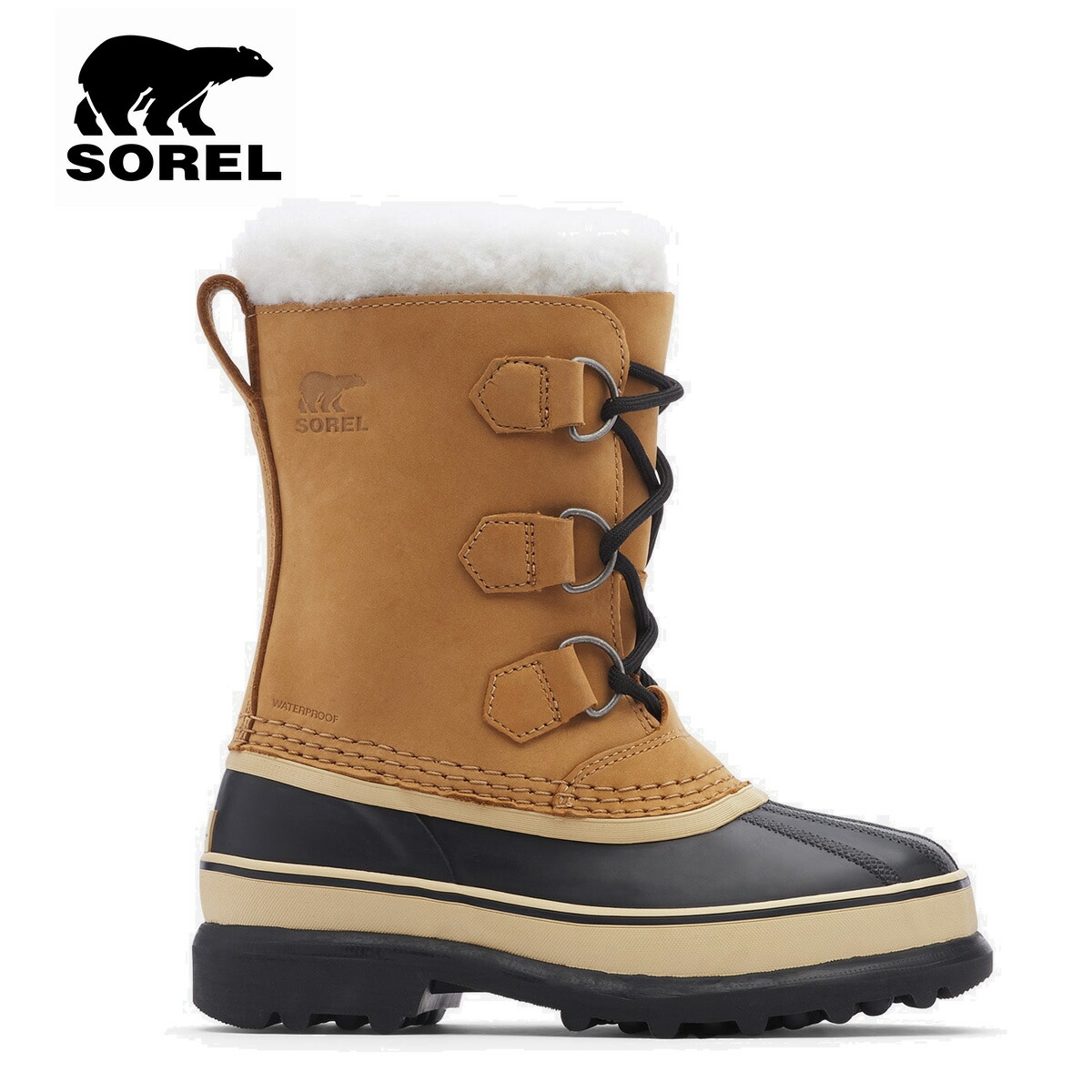 SOREL ソレル スノーシューズ スノーブーツ キッズ お坊っちゃん ＜2025＞ YOUTH CARIBOU WP 若い者 苛性カリブー お水校正刷り / LY1000