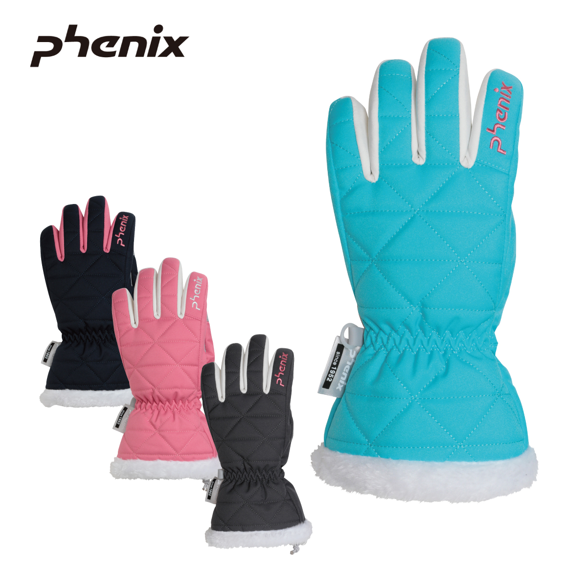 PHENIX フェニックス スキー グローブ キッズ ジュニア＜2024＞ESG23GL91 / Snow White Junior Gloves 2023-2024 NEWモデル画像