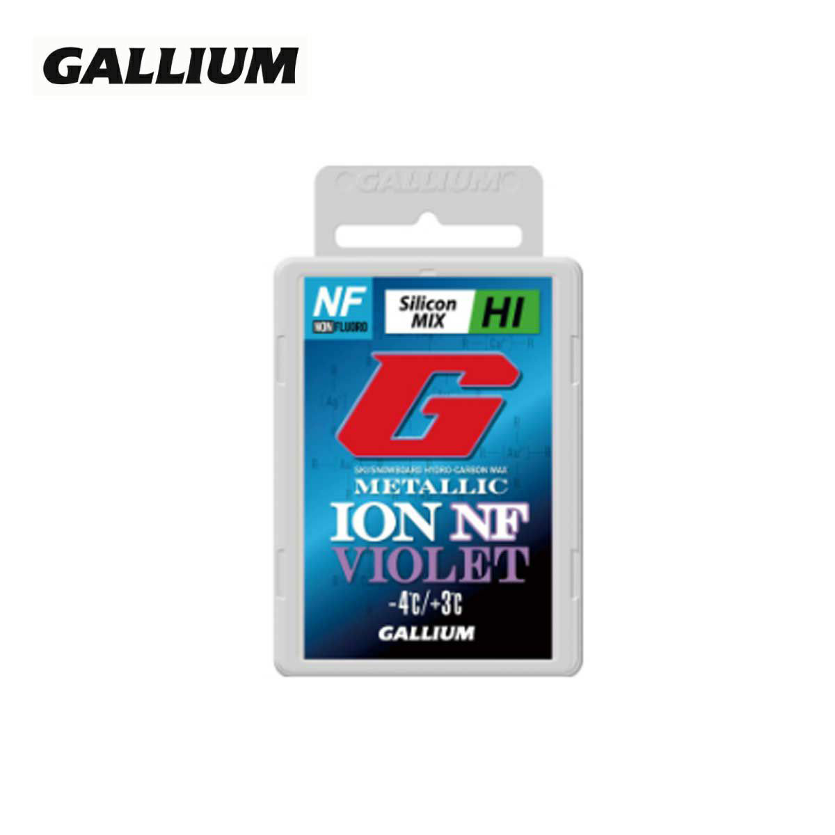 GALLIUM ガリウム 蝋涙 ＜2026＞ METALLIC ION NF VIOLET / 50g / メタリック イオン NF 相撲取り草 / 50g / GS5015 / 益荒男 スキーの板 スノーボード スノボ