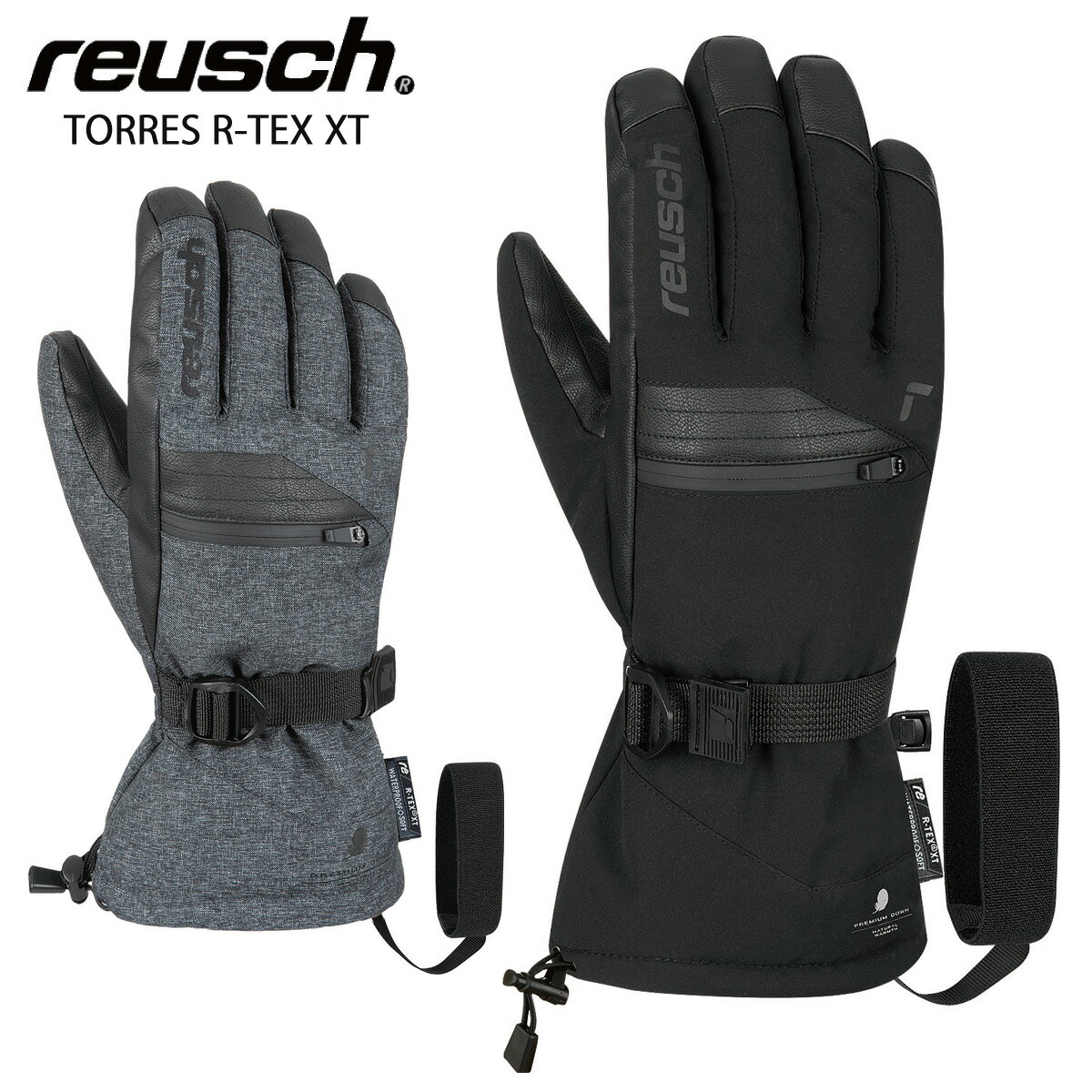 ★新品 REUSCH（ロイシュ）RE スキーグローブ【撥水加工 牛革】8.5 ☆新品 REUSCH（ロイシュ）RE スキーグローブ【撥水加工 牛革
