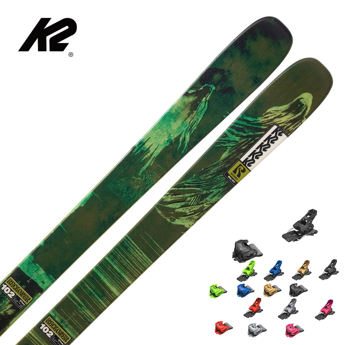 K2 ケーツー スキーの板板 メンズ レディース＜2026＞RECKONER 102 [KS250953] + チロリア ATTACK 14 GW ビンディング 仕掛ける 打っ付け無料