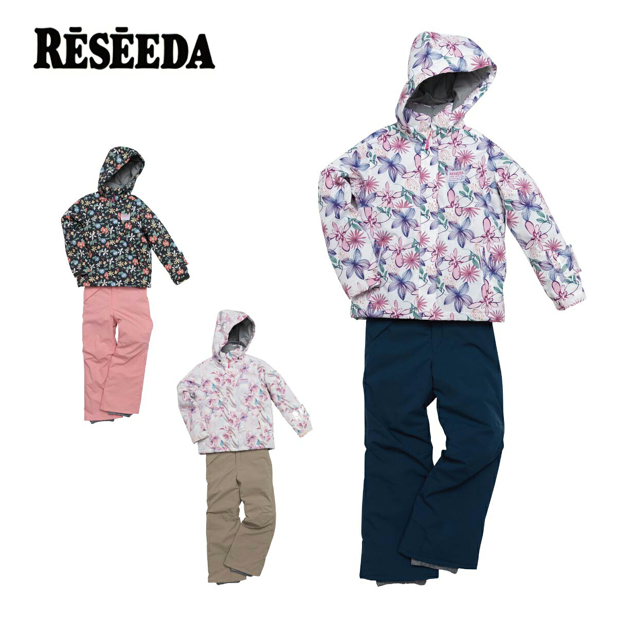 【エントリーでP最大10倍！24日20時～】スキーウェア キッズ スノーウェア ジュニア レセーダ RESEEDA 上下セット＜2025＞ JUNIOR SUIT / RES67002【GARA】【上下セット ジュニア】