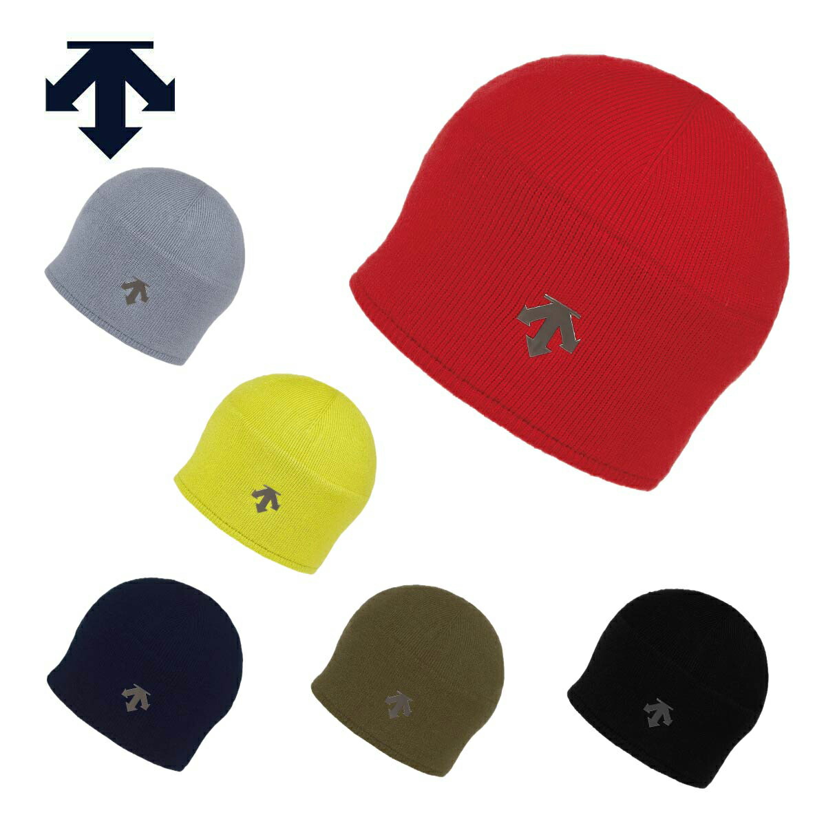 【エントリーでP最大10倍！14日20時～】DESCENTE デサント スキーニット帽 ビーニー メンズ ＜2026＞DW5FCP01M / BEANIE