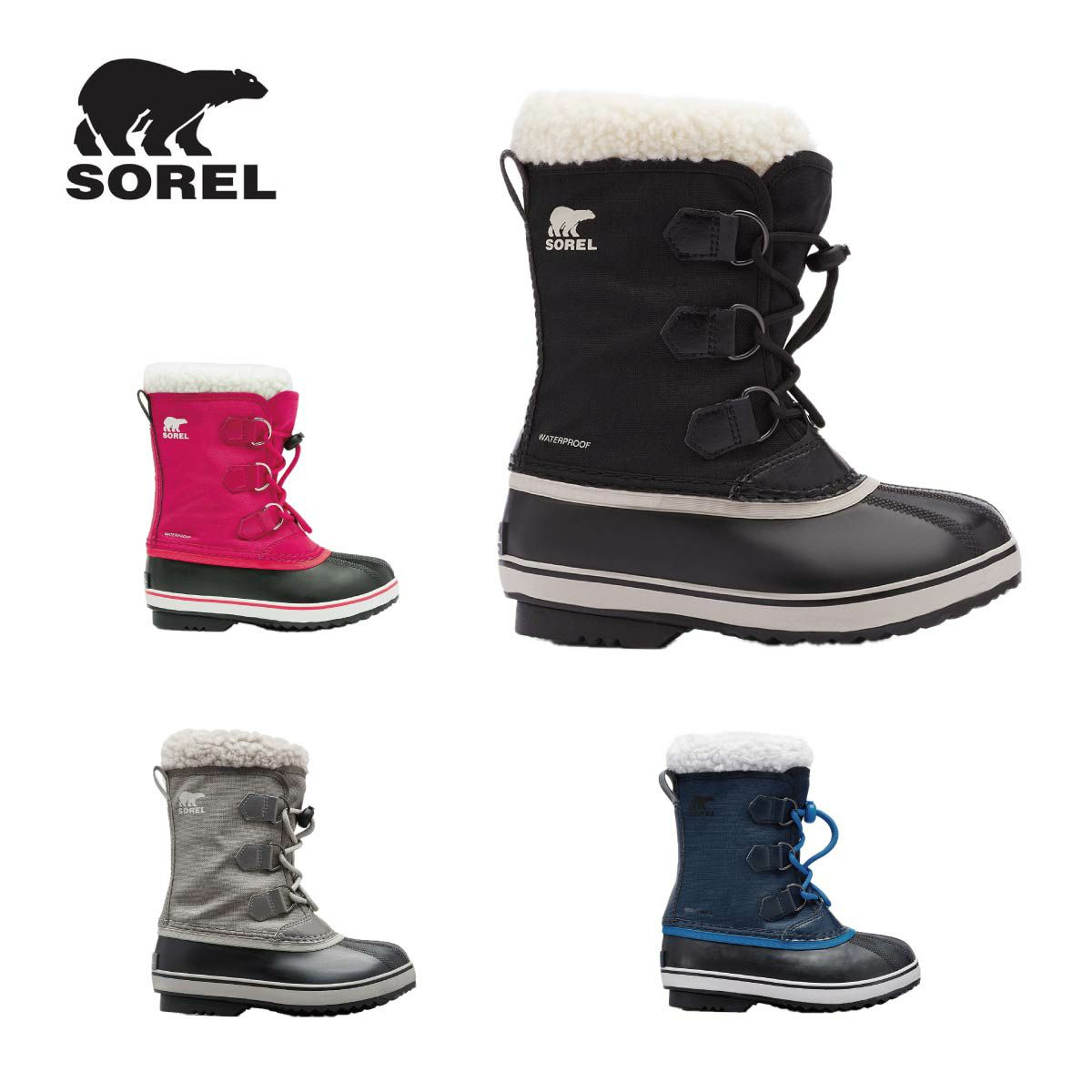 SOREL 子ども用スノーブーツ ブラック/レッド　20cm 楽天市場】【エントリーでP10倍！4日20時〜】SOREL ソレル ジュニア