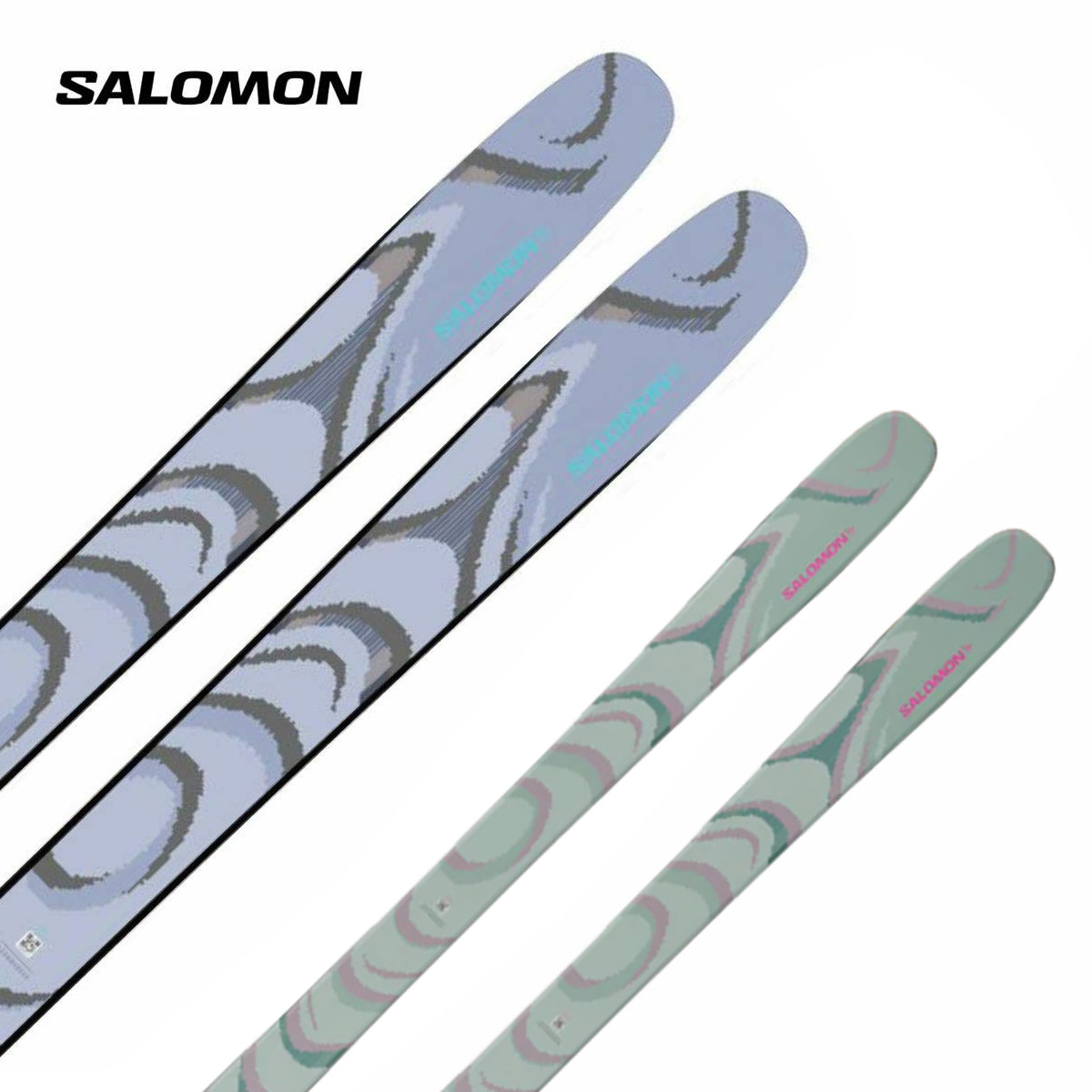 【エントリーでP最大10倍！24日20時～】SALOMON サロモン スキー板 メンズ レディース＜2026＞QST 100 COSMIC SKY[L47421000] / ICEBERG GREEN[L47826000]【板のみ】