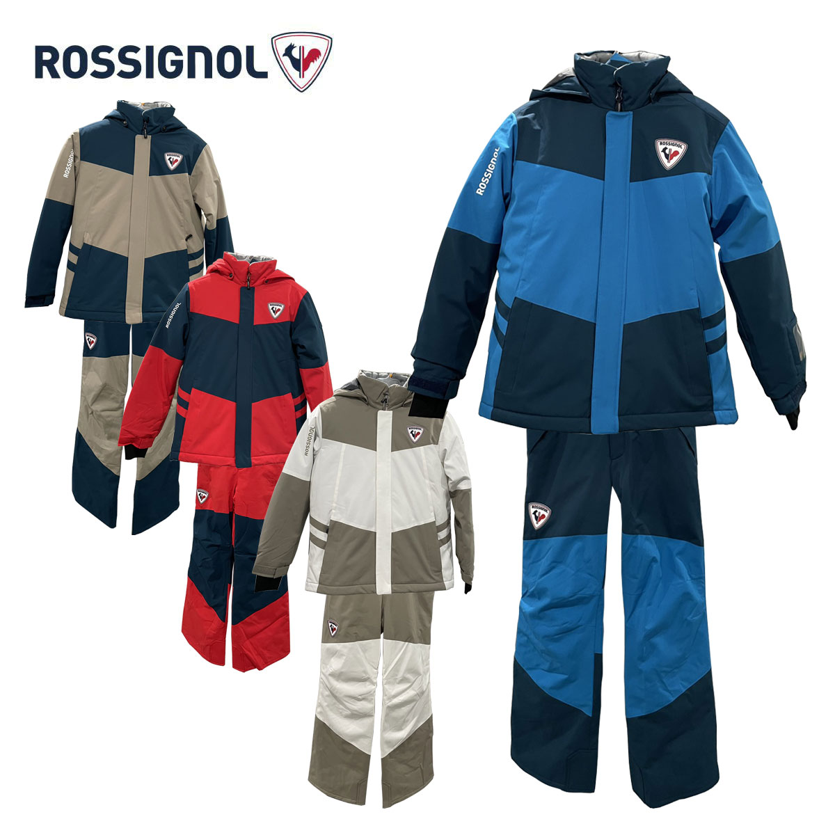 ROSSIGNOL ロシニョール スキーの板御召しもの 上下書き割り キッズ お坊っちゃん ＜2026＞DEMO TEAM JR SUIT / 示威運動 野球クラブ お坊っちゃん 背広