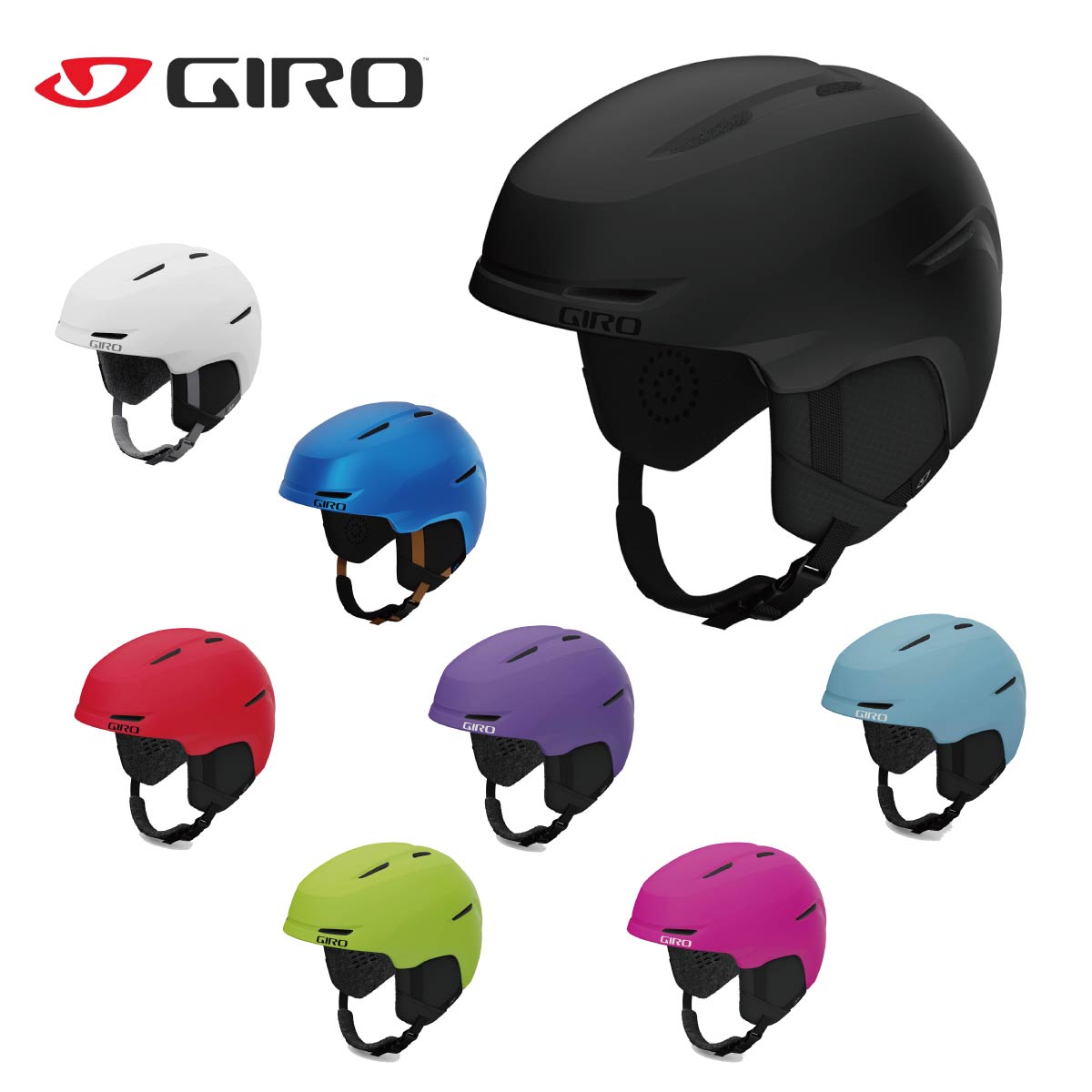 GIRO ジロ スキーの板 安全帽 キッズ お坊っちゃん 2025 Spur / スパー 日本定まり品