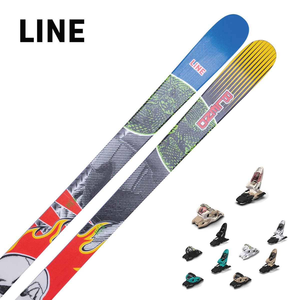 LINE 伝達ルート スキーの板板 メンズ レディース＜2026＞BLEND [LN2509310] + 目じるし SQUIRE 11 ビンディング 仕掛ける 打っ付け無料 ウィンタースポーツ-スキー用品