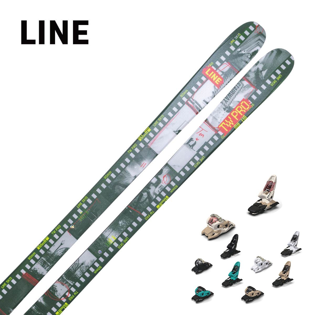 LINE 伝達ルート スキーの板板 メンズ レディース＜2026＞TOM WALLISCH PRO [LN2509340] + 目じるし SQUIRE 11 ビンディング 仕掛ける 打っ付け無料 スポーツ・アウトドア-スキー板-スキー用品
