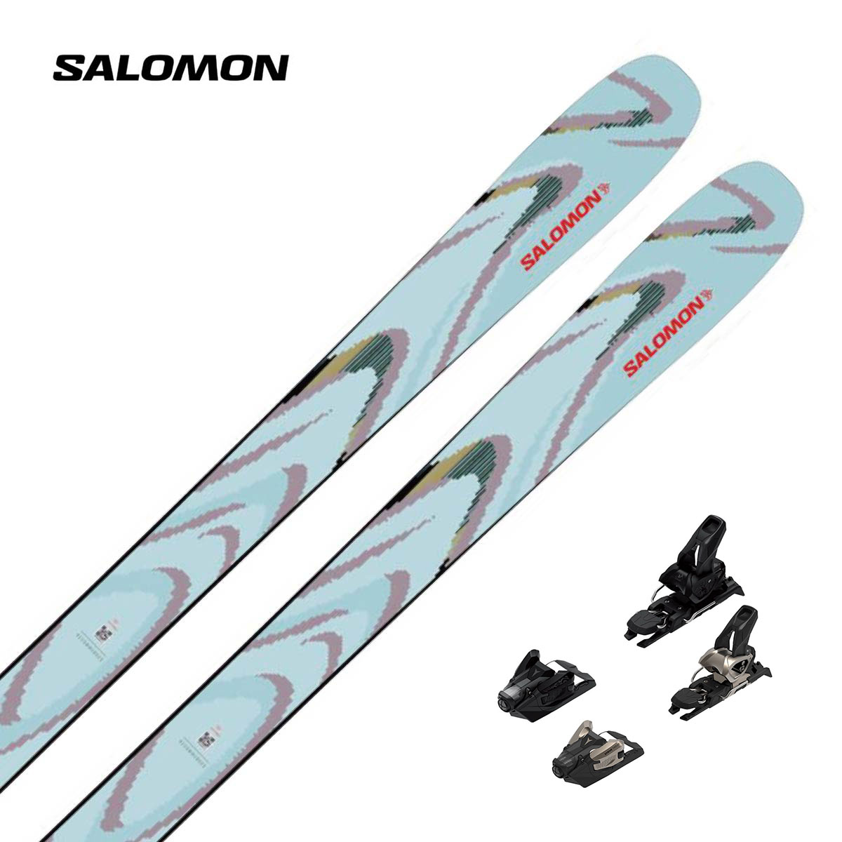 SALOMON サロモン スキーの板板 メンズ レディース＜2026＞QST 94 ICED AQUA / [L47774600+] + アトミック STRIVE 12 GW ビンディング 仕掛ける 打っ付け無料 スポーツ・アウトドア-スキー用品
