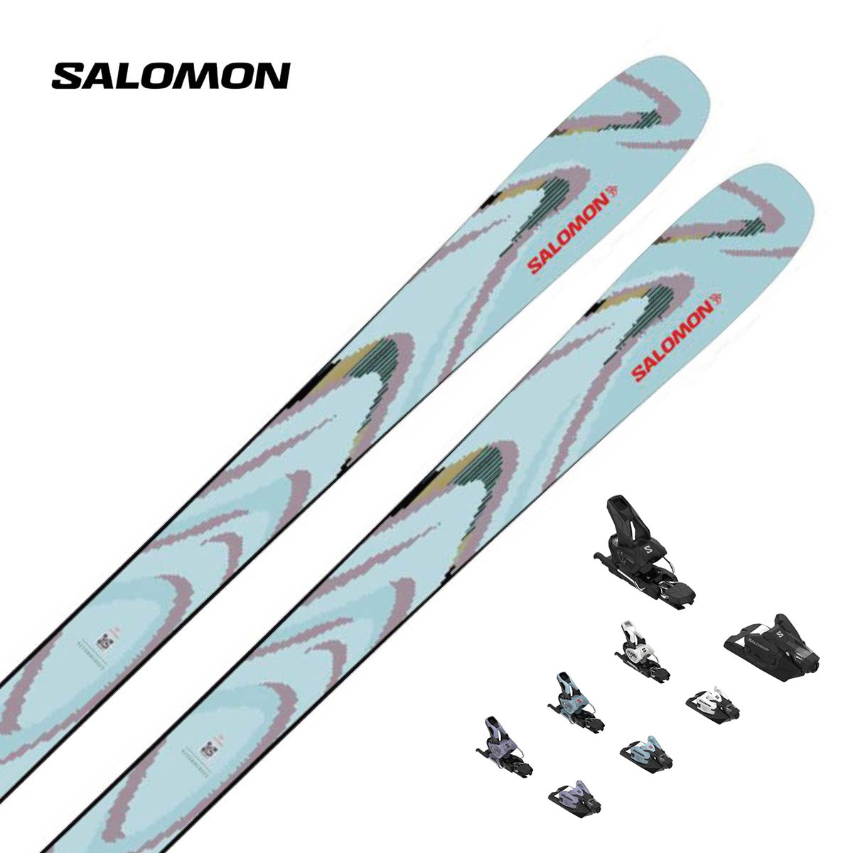 SALOMON サロモン スキーの板板 メンズ レディース＜2026＞QST 94 ICED AQUA / [L47774600+] + サロモン STRIVE 12 GW ビンディング 仕掛ける 打っ付け無料