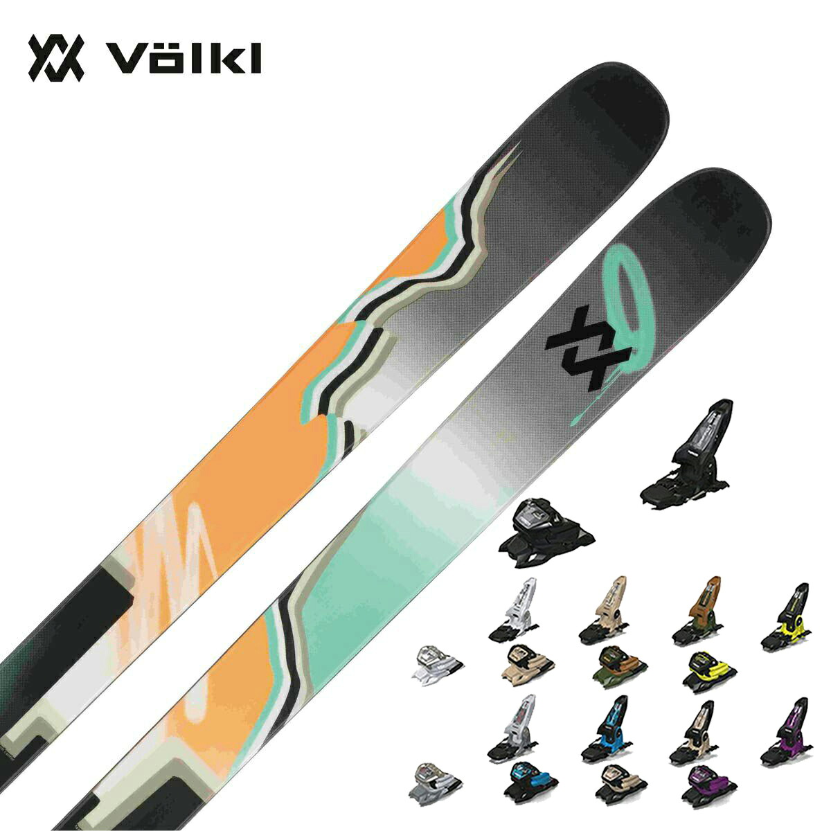 【エントリーでP最大10倍！24日20時～】VOLKL フォルクル スキー板 メンズ レディース 2025 REVOLT 90 [V2410155] + マーカー GRIFFON 13 ビンディング セット 取付無料