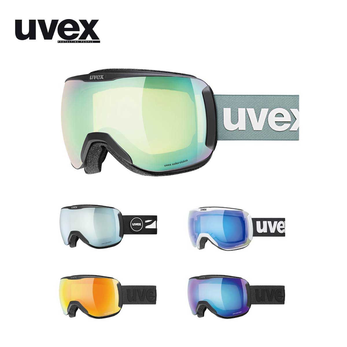 UVEX ウベックス スキーゴーグル メンズ レディース＜2026＞555392 / uvex downhill 2100 CV【眼鏡対応】【ASIANFIT】【ミラー】 日本正規品