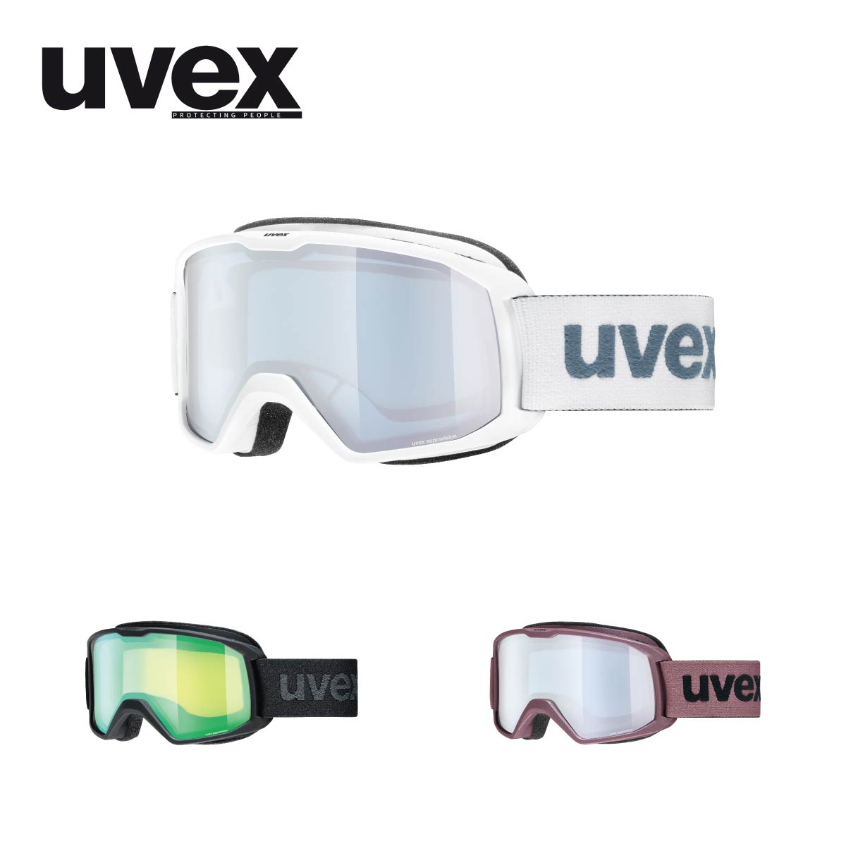 【エントリーでP最大10倍！14日20時～】UVEX ウベックス スキーゴーグル レディース ジュニア＜2026＞550640 / uvex elemnt FM【眼鏡対応】【ミラー】小さめサイズ 日本正規品