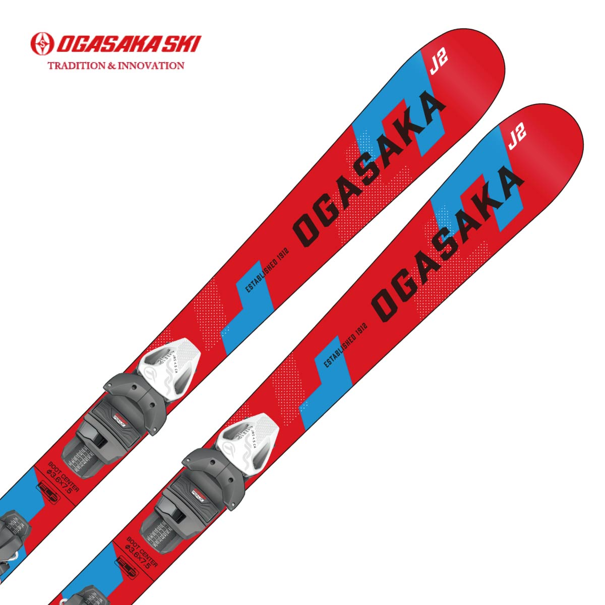 【早期取って置く】OGASAKA オガサカ スキーの板板 キッズ お坊っちゃん＜2027＞J-2 ＋ JRS BASE S + JRS4.5 GW CA WT/BK ビンディング 書き割り 滑りだし無料 【グリップウォーク相応う】