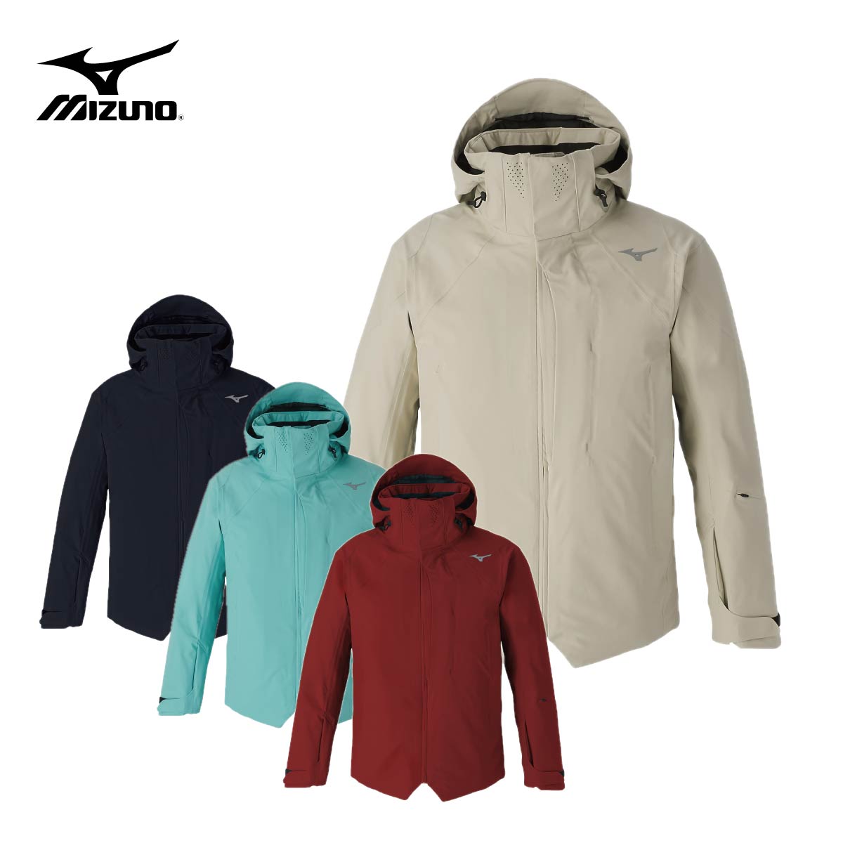 【早期取っておく】MIZUNO ミズノ スキーの板お召しもの 上衣 メンズ レディース＜2027＞Z2MED302 / BLACK LIMITED MODEL SKI PARKA / ブラックリミテッドモデルスキーパーカー
