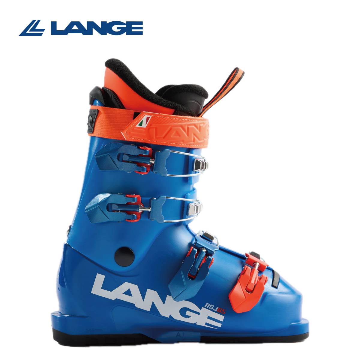 【早期取っておく】LANGE 言葉づかい スキーの板ブーツ キッズ お坊っちゃん＜2027＞RSJ 65 VIBRANT BLUE / アールエスジェイ 65 ヴィブラント 青色 / LBP5120