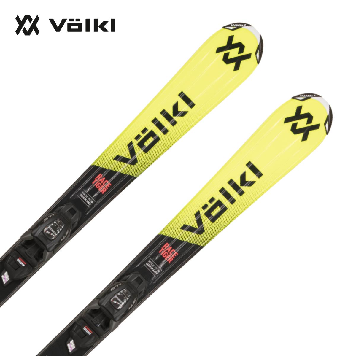 【早期取って置く】VOLKL フォルクル スキーの板板 キッズ お坊っちゃん＜2027＞RACETIGER JR YELLOW / [V2610217.000] + VMOTION + 7.0 VMOTION JR 70MM ビンディング 書き割り 滑りだし無料【グリップウォーク相応う】