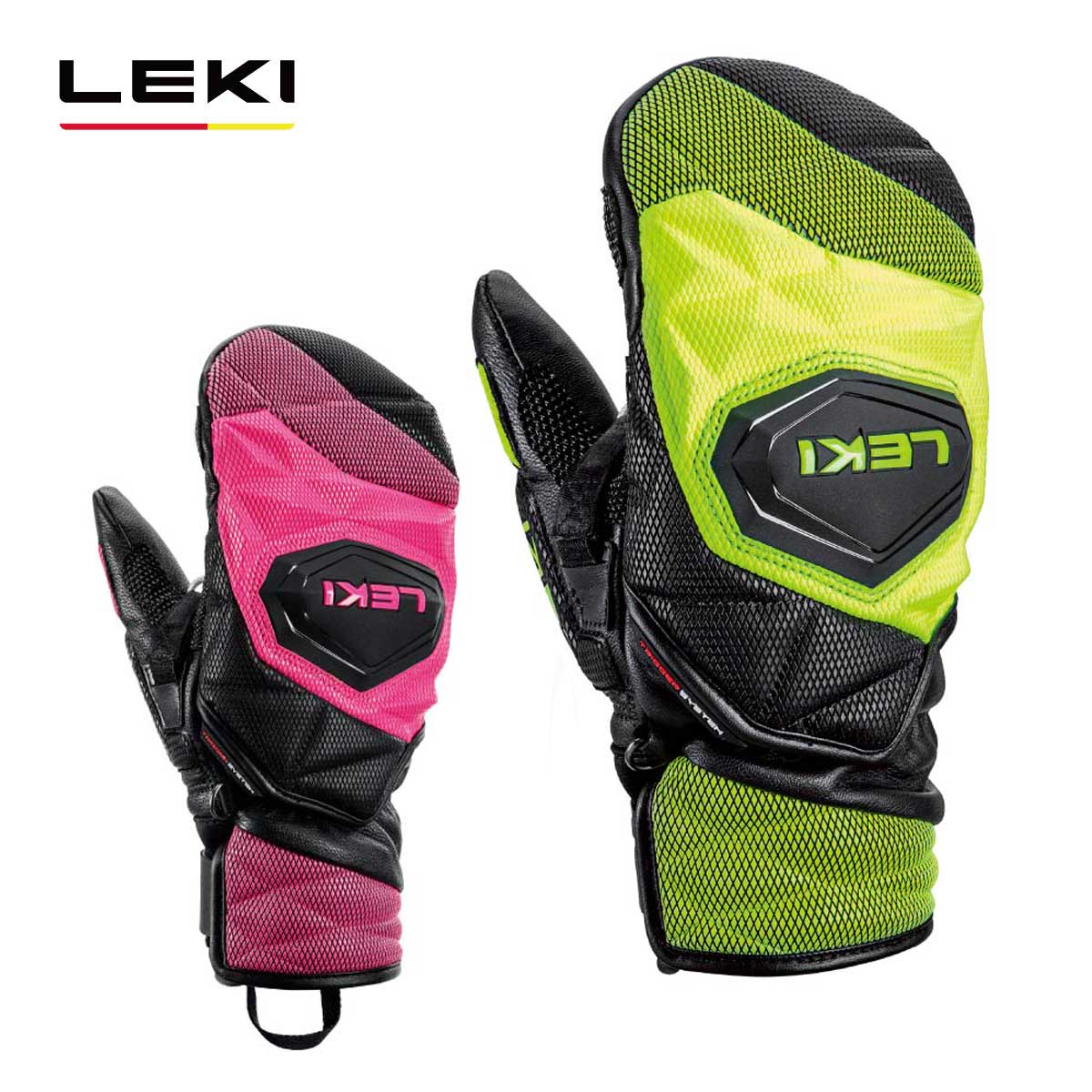【早期取っておく】LEKI レキ スキーの板地球儀 キッズ 御坊っちゃん＜2027＞65480180 / WCR VENOM 3D JUNIOR MITT【ミトン】