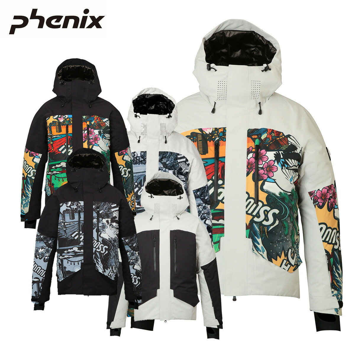 【早期取って置く】Phenix アリゾナ州の州都 スキーの板御召しもの 上衣 メンズ レディース＜2027＞ PSM26OT01 / AKT TZWK JACKET / AKT TZWK 上衣