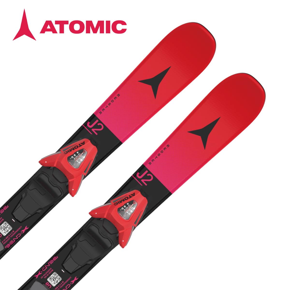 【早期取っておく】ATOMIC アトミック スキーの板板 キッズ お坊っちゃん ＜2027＞REDSTER J2 70-90 / AASS03646 + C 5 GW ビンディング 仕掛ける 初っ切り無料 【グリップウォーク相応う】