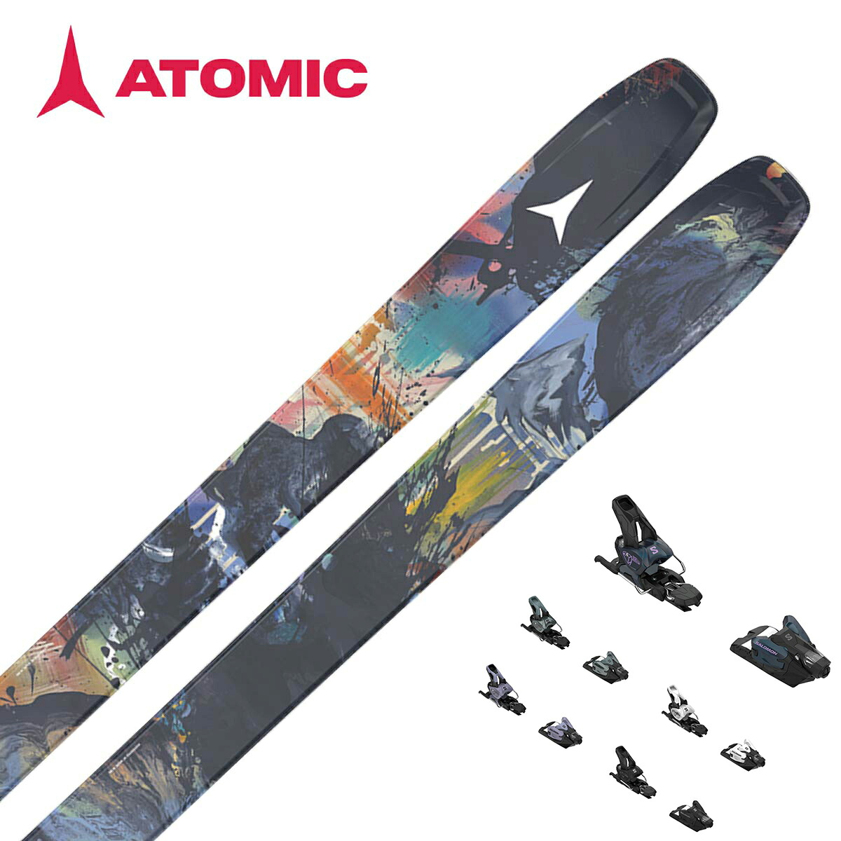 ATOMIC アトミック スキー板 メンズ レディース ＜2027＞BENT 100 / AA0030952 + ＜27＞SALOMON STRIVE 12 GW ビンディング セット 取付無料 【グリップウォーク対応】｜スキー専門店　タナベスポーツ