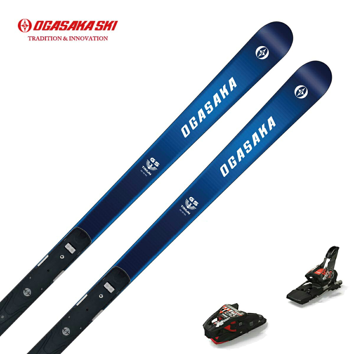 OGASAKA オガサカ スキー板 メンズ レディース＜2027＞TRIUN GS-30 ＋ SRED ＋ ＜24＞XCOMP 16 GW ビンディング セット 取付無料【FIS対応】｜スキー専門店　タナベスポーツ