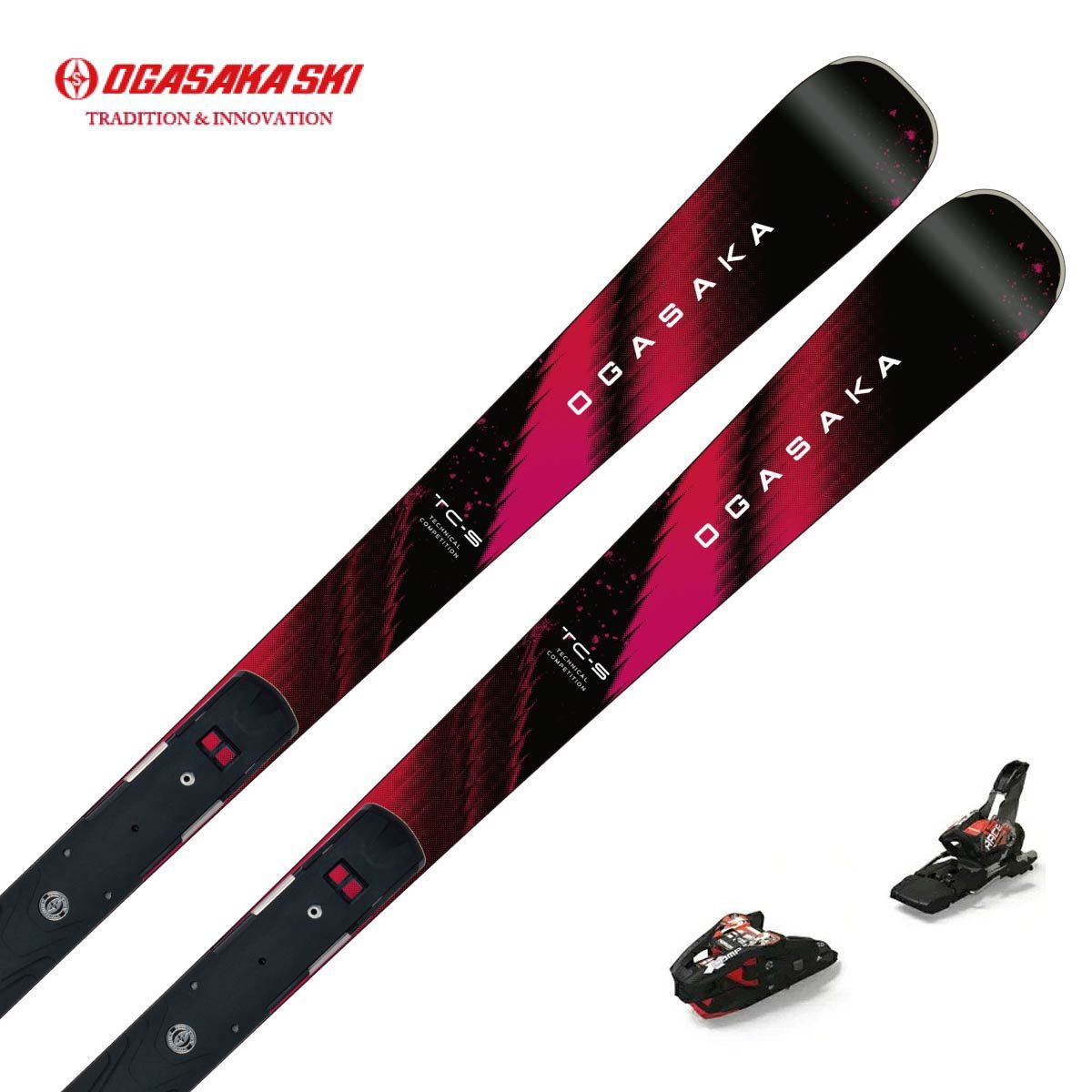 OGASAKA オガサカ スキー板 メンズ レディース＜2027＞TC-S + SRED + ＜24＞XCOMP 12 GW ビンディング セット 取付無料｜スキー専門店　タナベスポーツ