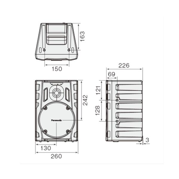 楽ロジ対象商品 WS-X77(パナソニック) 800MHz帯PLLワイヤレスパワード